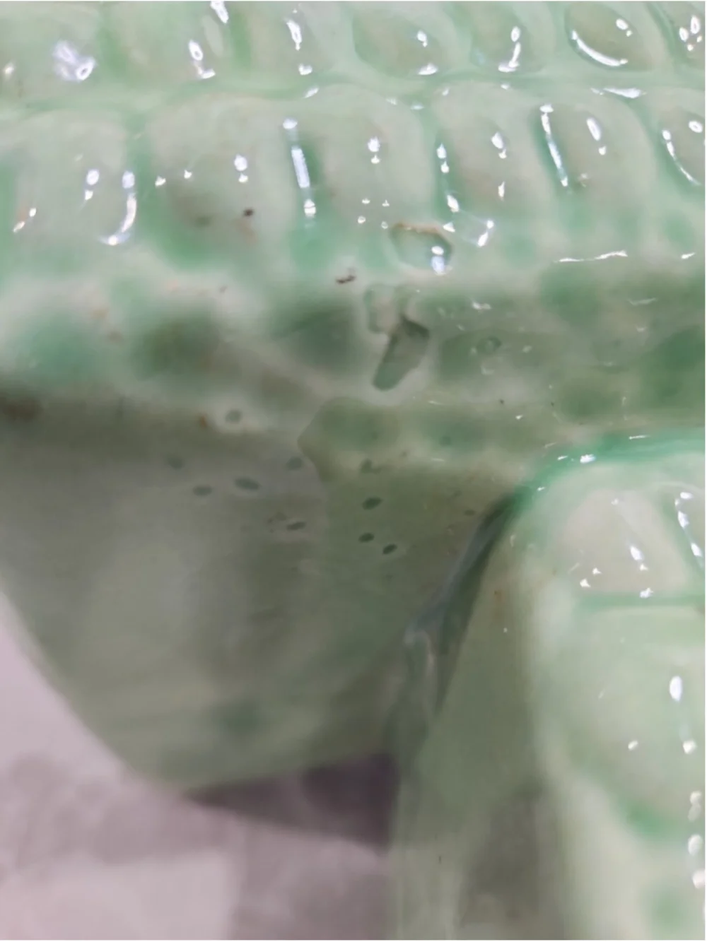 Vintage McCoy Pottery Planter Green Glazed Quilted MCM